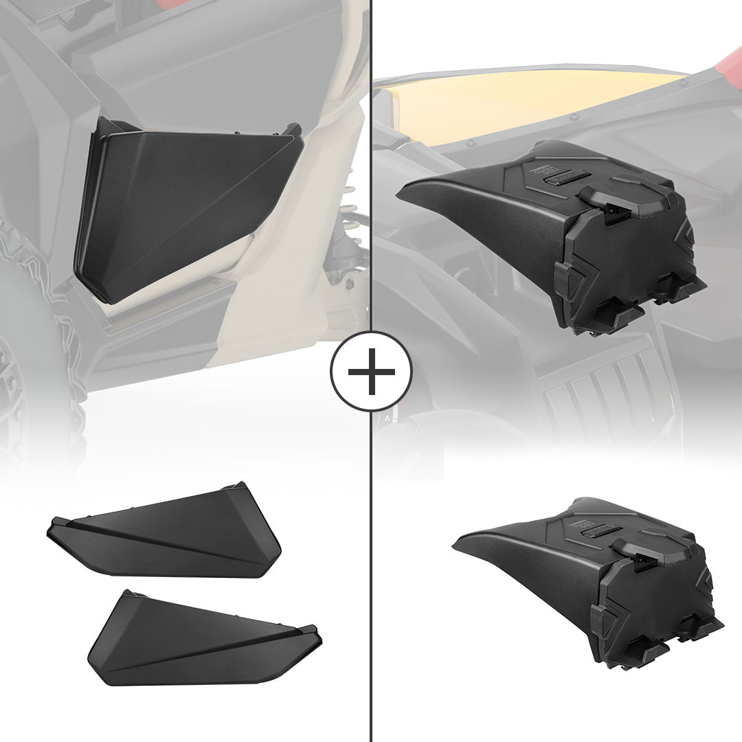 Tablet Holder & Front Lower Door Inserts Fit Can-Am Maverick X3