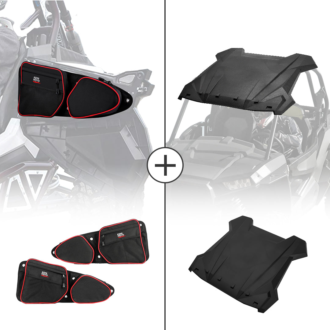 Front Side Door Bags and Sport Roof Top for Polaris RZR XP 1000