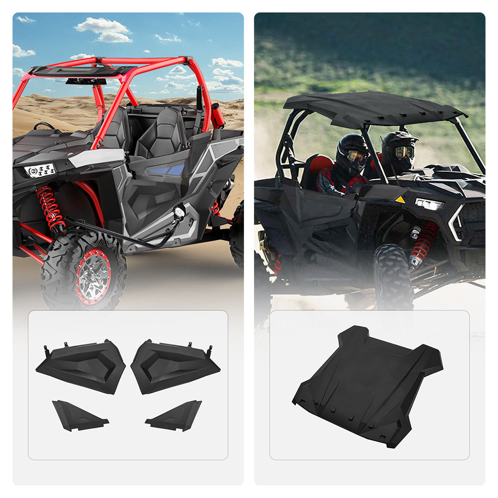 Lower Half Door Inserts Panels & Sport Roof Top Fit Polaris RZR