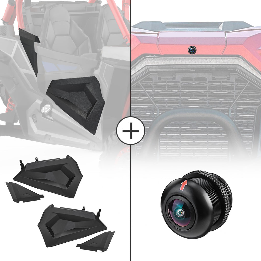 カナビラ Lower Half Door and Front Camera for Polaris RZR – Kemimoto