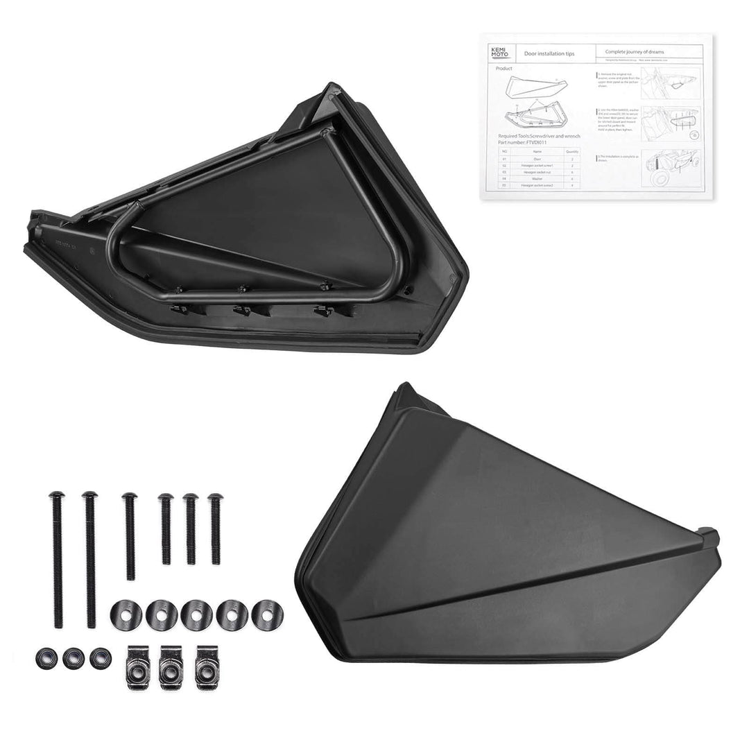 Can-Am Maverick X3 Front Lower Door Inserts & Center Storage Bag - KEMIMOTO