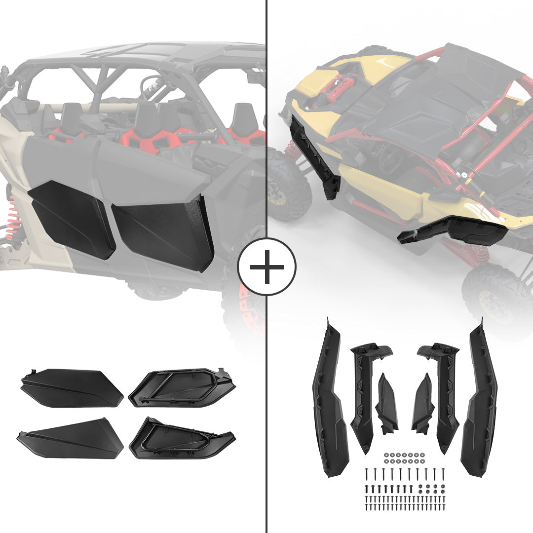 Door Panel & Mud Fender Flares For Can-Am Maverick X3 MAX