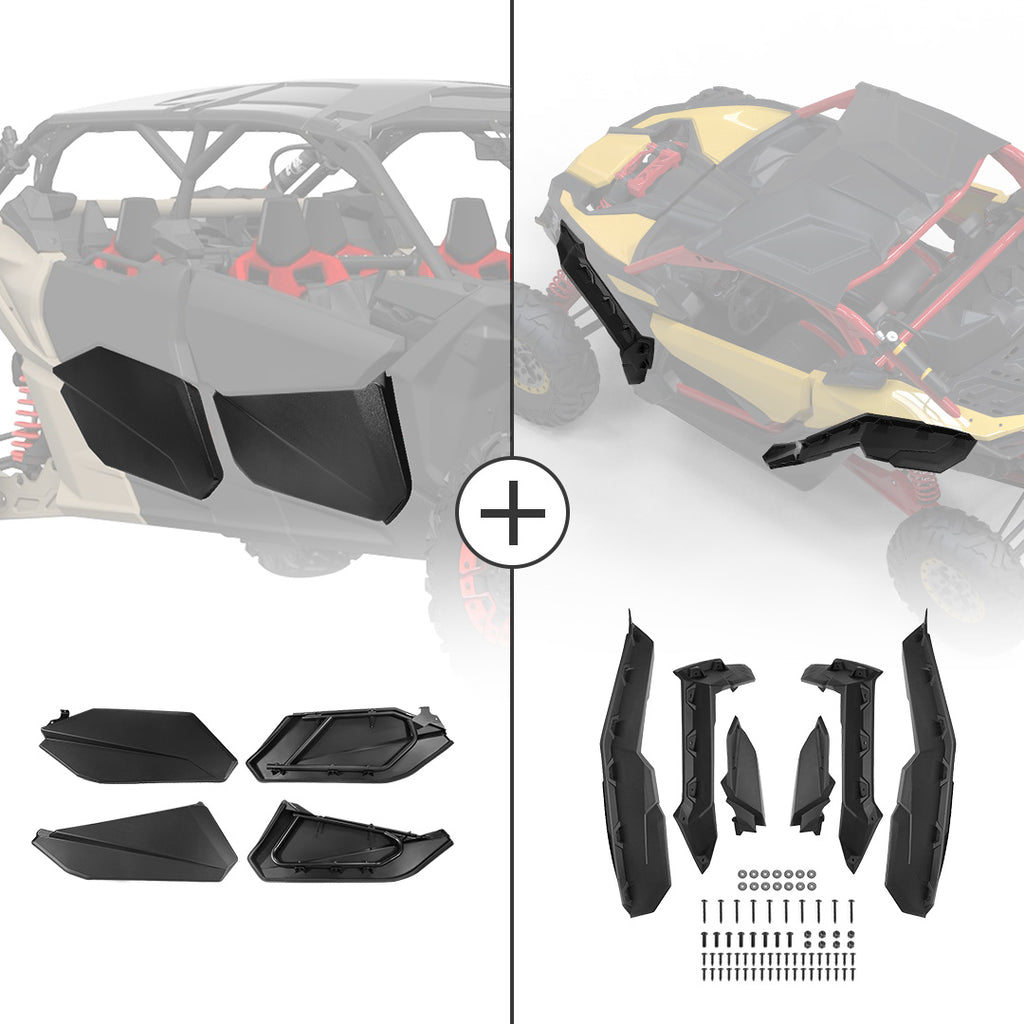 Door Panel & Mud Fender Flares For Can-Am Maverick X3 MAX – Kemimoto