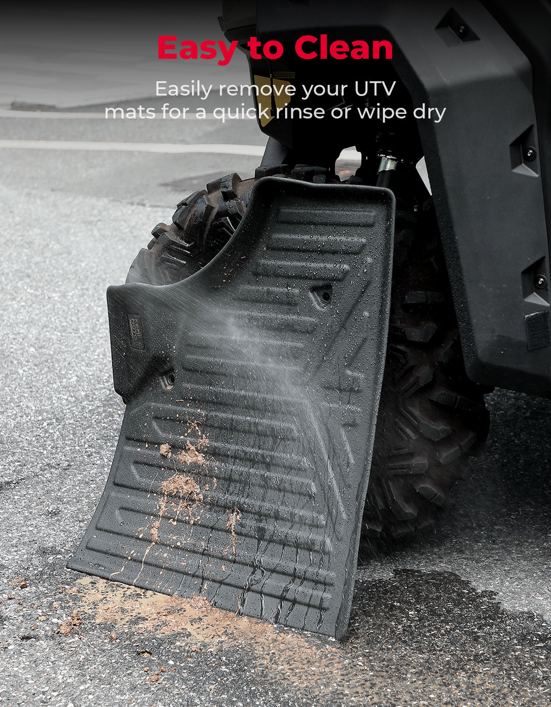4PCS TPE Floor Mats Anti-Slip for Can-Am Defender Max HD7|8|9|10