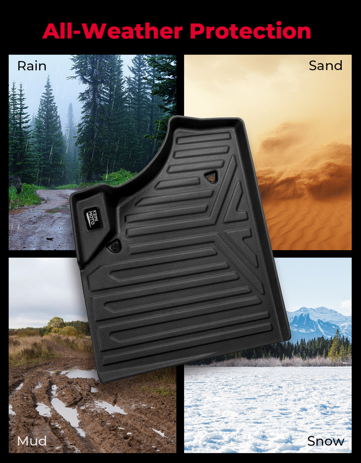 4PCS TPE Floor Mats Anti-Slip for Can-Am Defender Max HD7|8|9|10