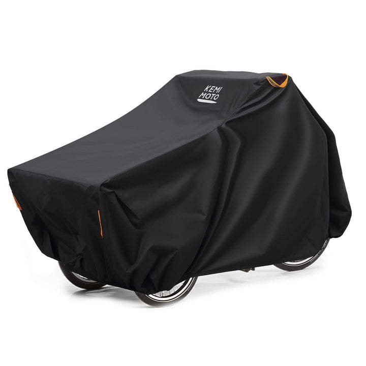 Rain Waterproof UV Protection Windproof Folding, Bike Tarp for Adult Tricycles, 3 Wheel Bikes, Cargo Bikes - Kemimoto
