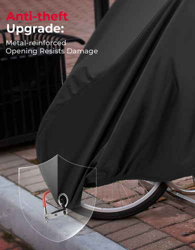 Rain Waterproof UV Protection Windproof Folding, Bike Tarp for Adult Tricycles, 3 Wheel Bikes, Cargo Bikes - Kemimoto
