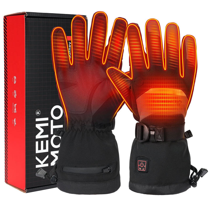 Heated Gloves Men Women 7.4V Rechargeable Winter Motorcycle Skiing