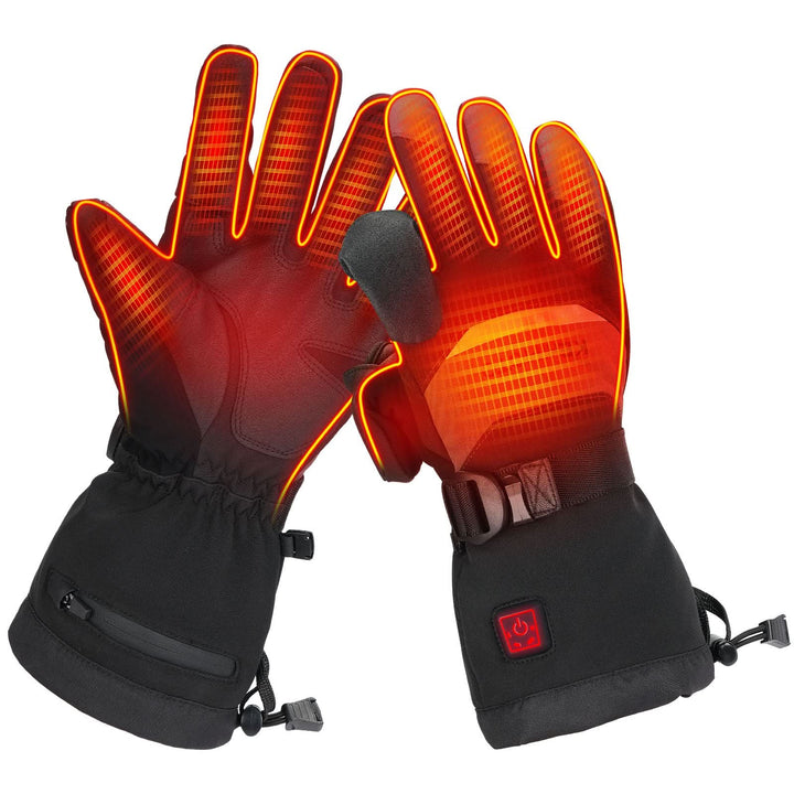 Heated Gloves Men Women 7.4V Rechargeable Winter Motorcycle Skiing