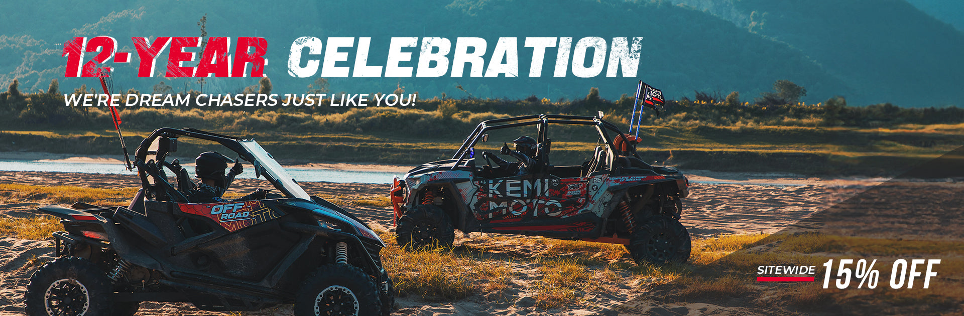 Kemimoto 12-year celebration sitewide 15%off