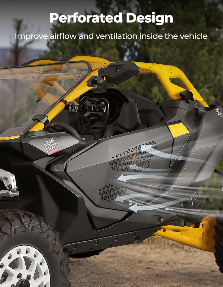 UTV Aluminum Half Door for Can-Am Maverick R-Kemimoto