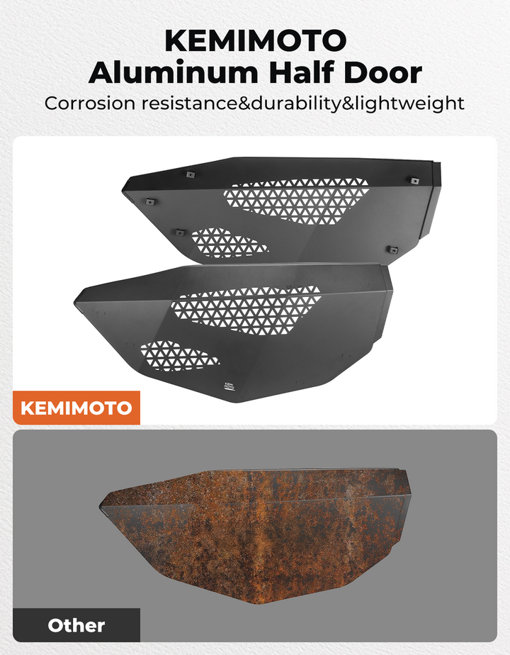 UTV Aluminum Half Door for Can-Am Maverick R-Kemimoto