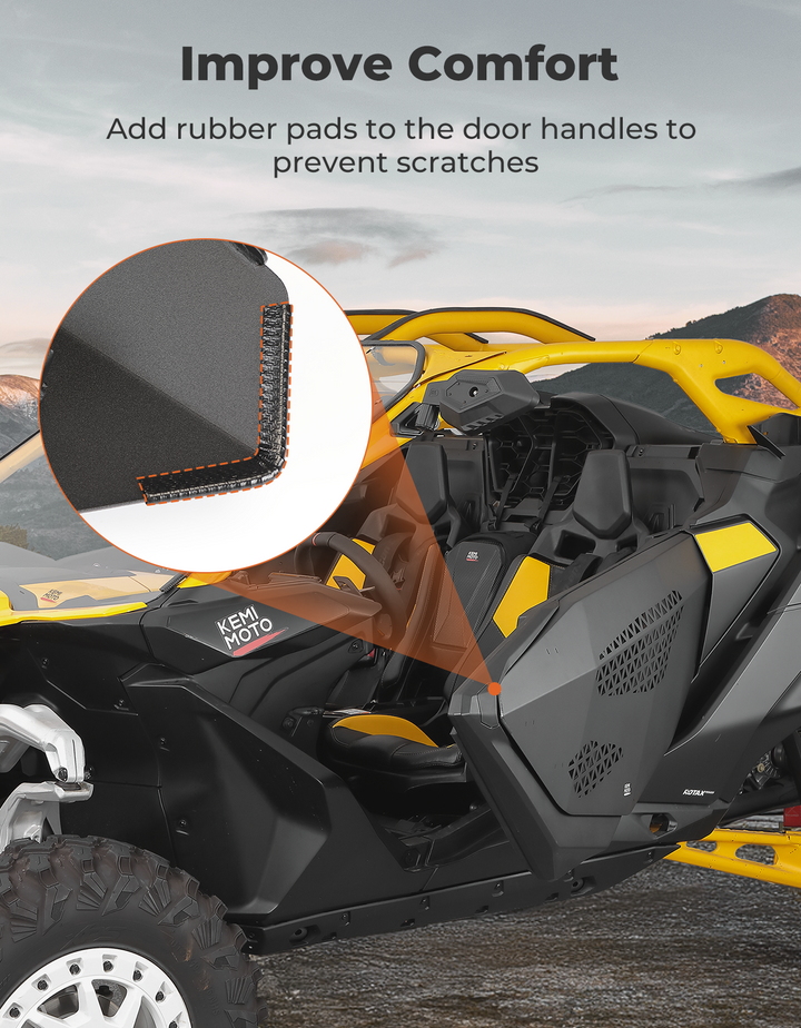 UTV Aluminum Half Door for Can-Am Maverick R-Kemimoto