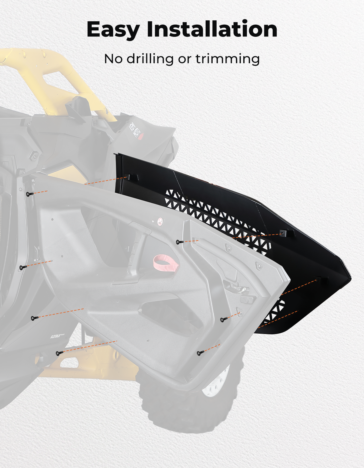 UTV Aluminum Half Door for Can-Am Maverick R-Kemimoto