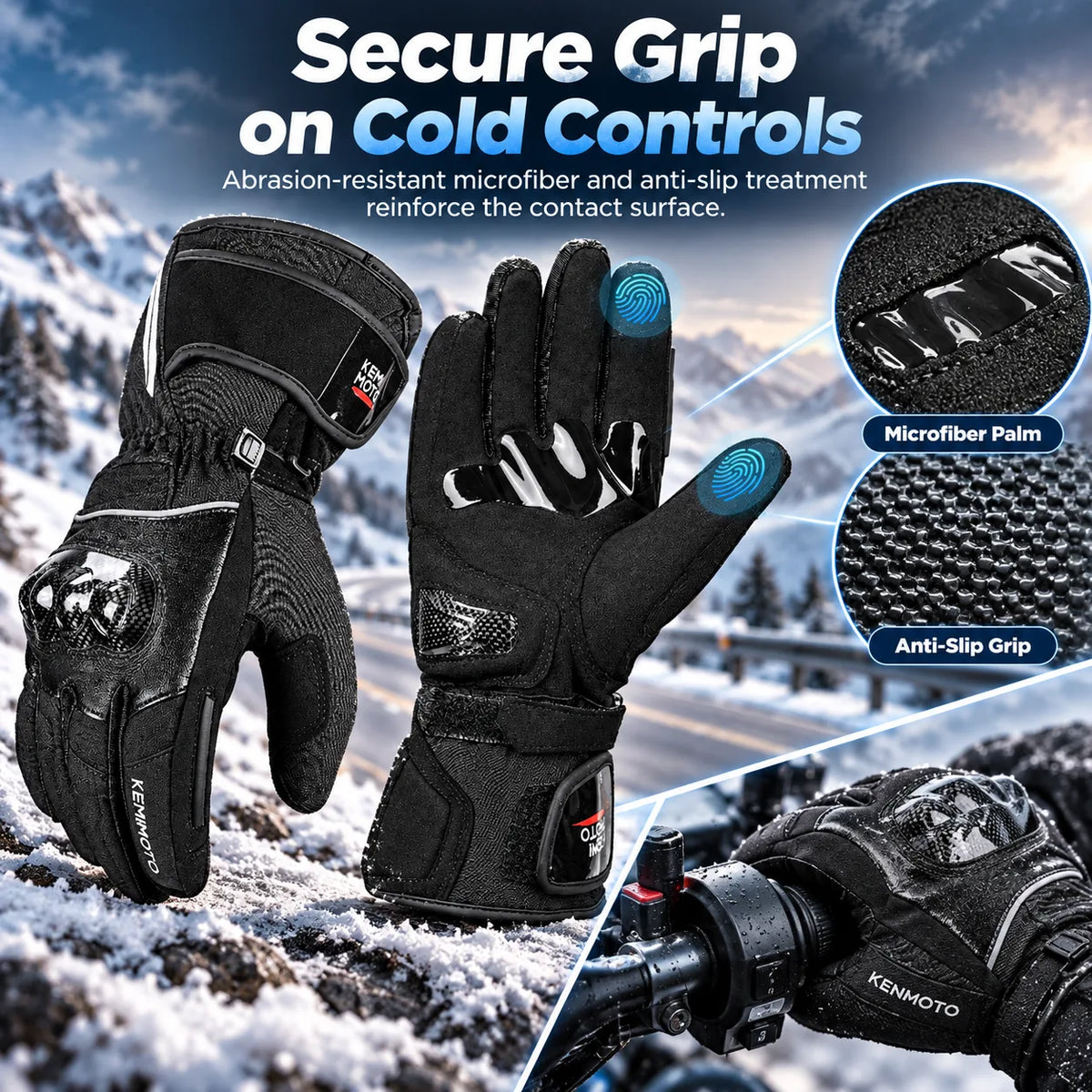 Consistent grip through repeated rides