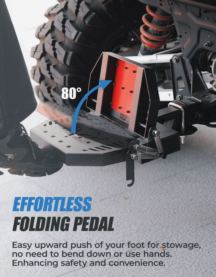 UTV Hitch Step with 2" Receiver for Polaris Ranger 1000 Defender UFORCE 1000 - Kemimoto