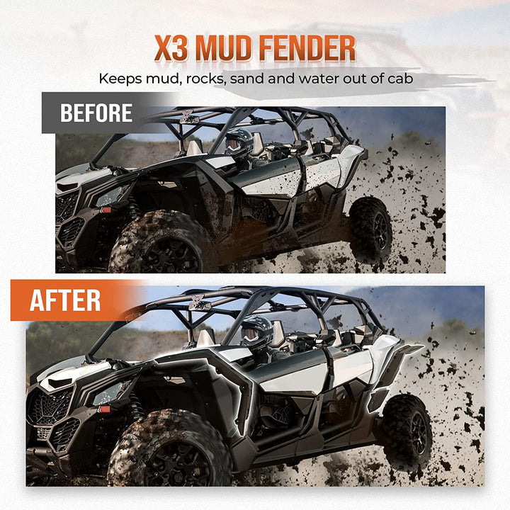 Front Bumpers & Mud Fender Flares For Can-Am Maverick X3 - Kemimoto