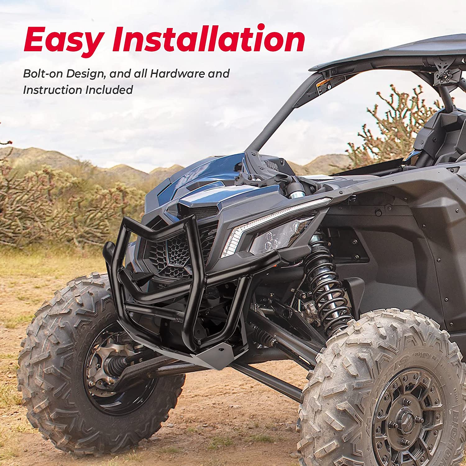 Front Bumpers & Hard Roof For Can-Am Maverick X3 MAX - Kemimoto