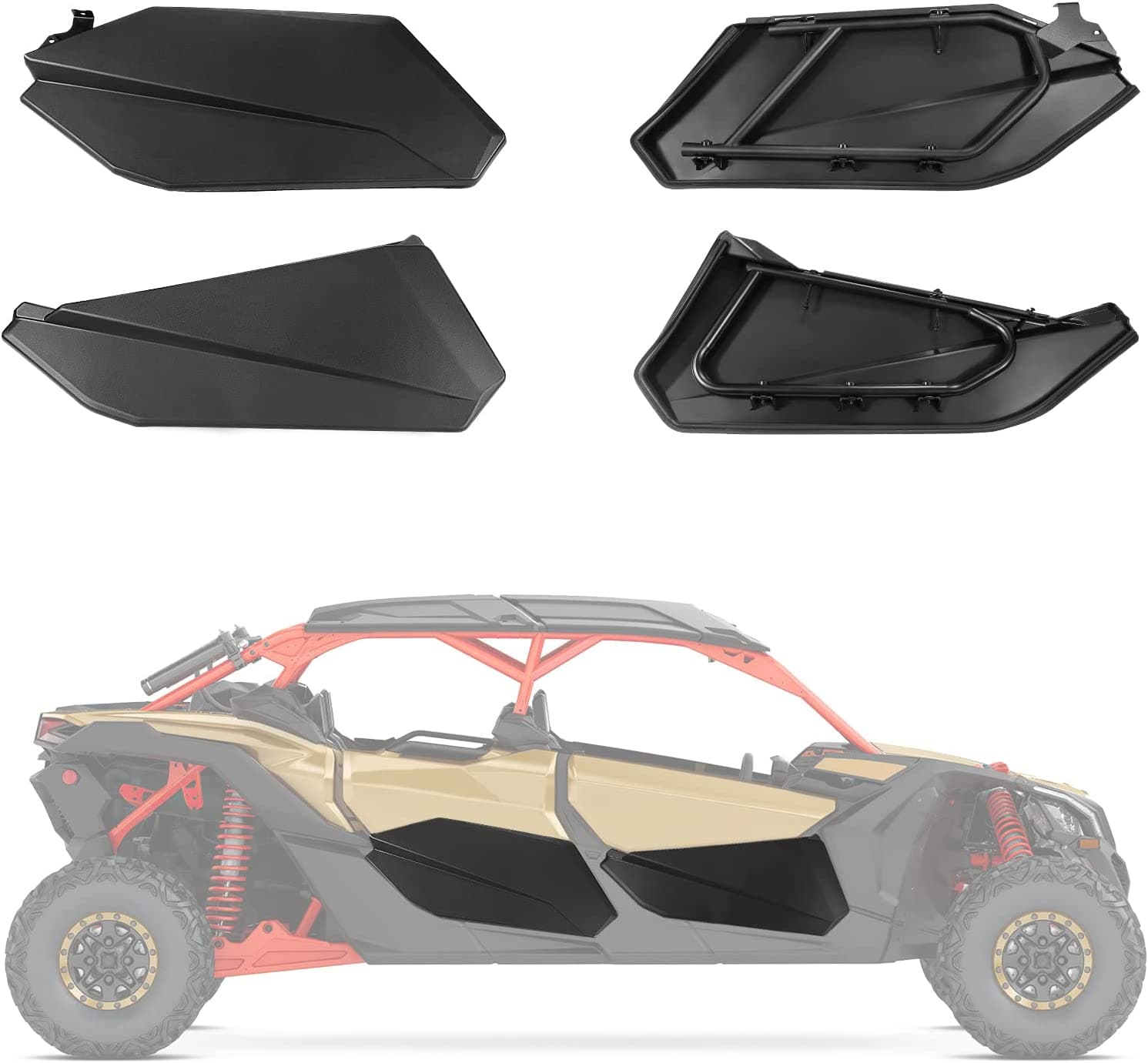 Soft Cab Enclosure and Lower Door Inserts for Can-Am Maverick X3 MAX - Kemimoto