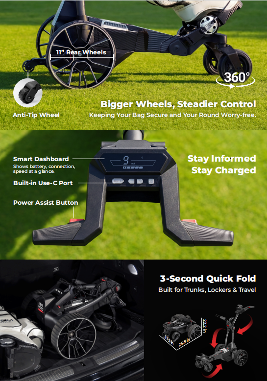 Remote Control Electric Golf Push Cart