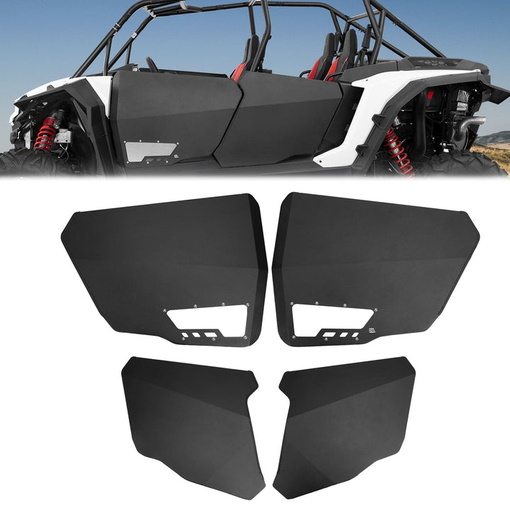 Aluminum Half Door with PC Window for Polaris RZR XP 4 1000 2024-2025 4PCS - Kemimoto