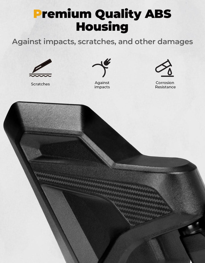 Door Mirrors 2-Segment Convex for Polaris RZR XP 1000 /4 2024-2025 - Kemimoto