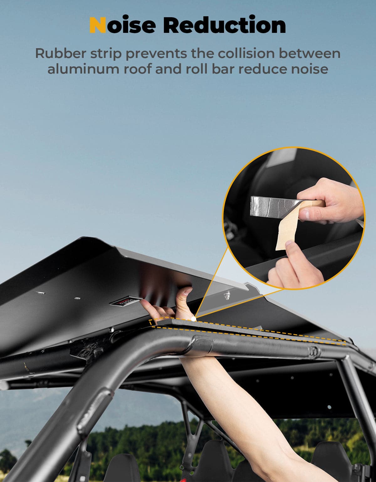 UTV Roof Aluminum Top for Polaris RZR XP 4 1000 2024-2025 - Kemimoto