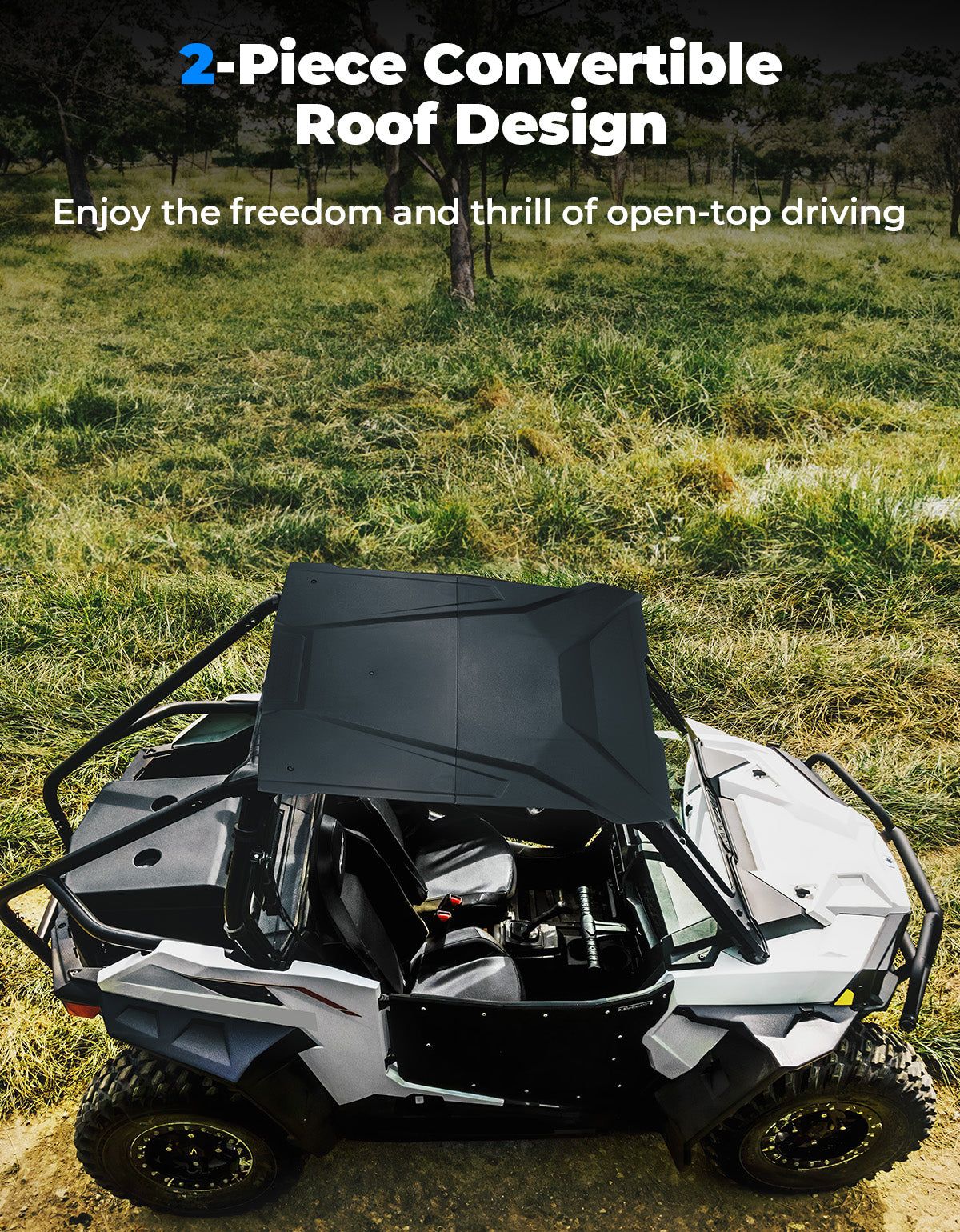 Combination Roof Top for Polaris RZR Trail S 900/ 1000 - Kemimoto