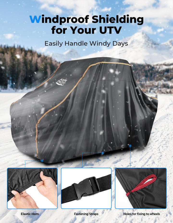 2-Seater UTV Cover Waterproof for RZR | Ranger | Maverick | ZForce - Kemimoto