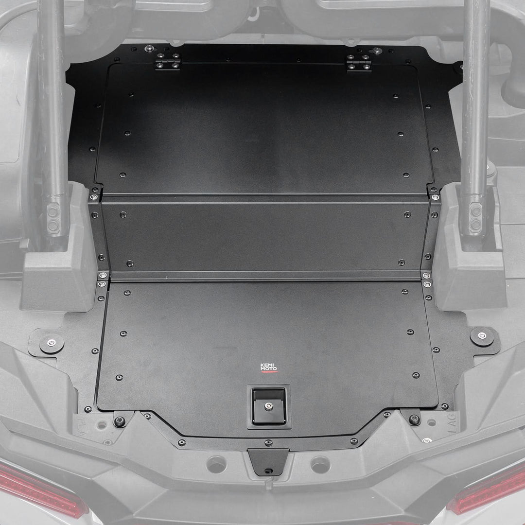 Aluminum UTV Trunk Bed Enclosure for Polaris RZR 1000 2014-2023 - Kemimoto