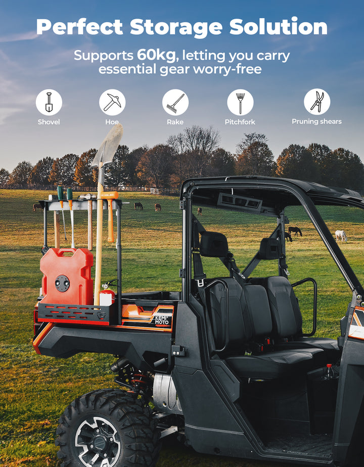 UTV Tool Rack for Polaris Ranger 1000/ XP 1000/ XP 900 2013-2025 - Kemimoto
