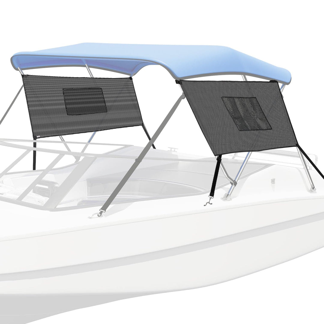 Detachable Mesh Sidewalls for 3 Bow Bimini Tops - Kemimoto