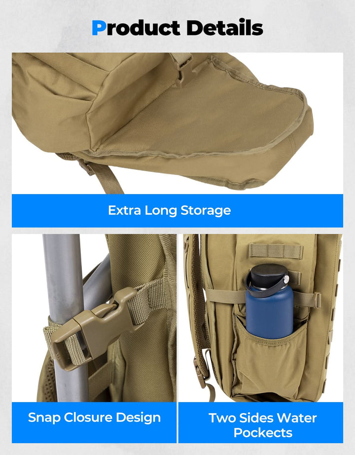 Large Capacity Travel Bag 70L for Hiking and Hunting - Kemimoto