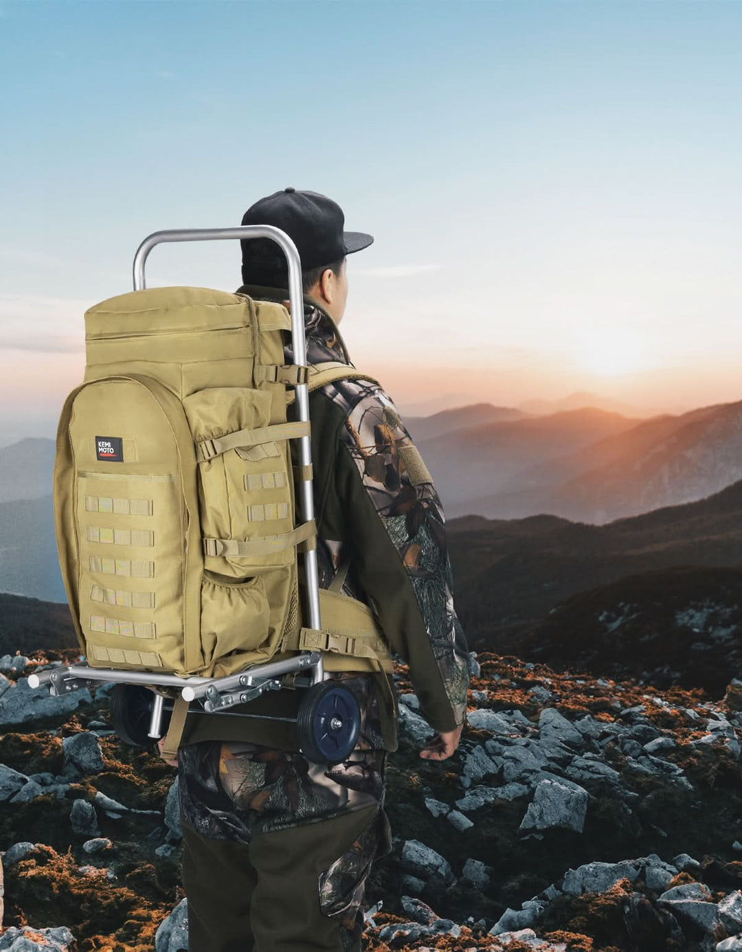 Large Capacity Travel Bag 70L for Hiking and Hunting - Kemimoto
