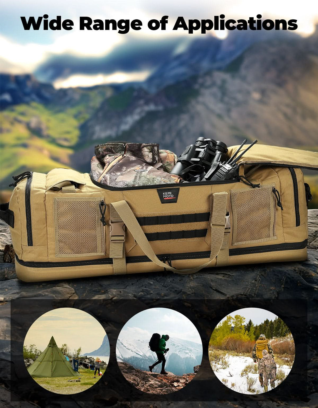 78L Hunting Duffle Bag Large Capacity Travel Gear