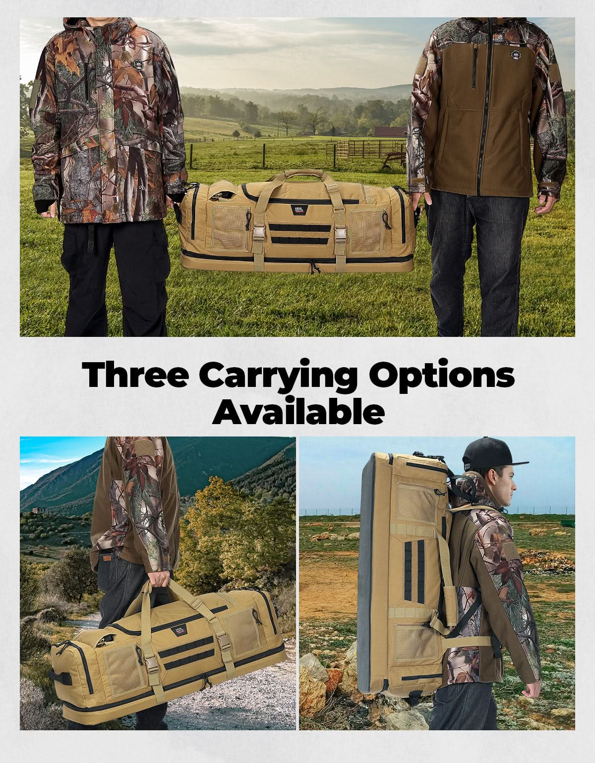 78L Hunting Duffle Bag Large Capacity Travel Gear