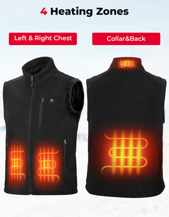 Warming Electric Heated Vest, BATTERY NOT INCLUDED - Kemimoto