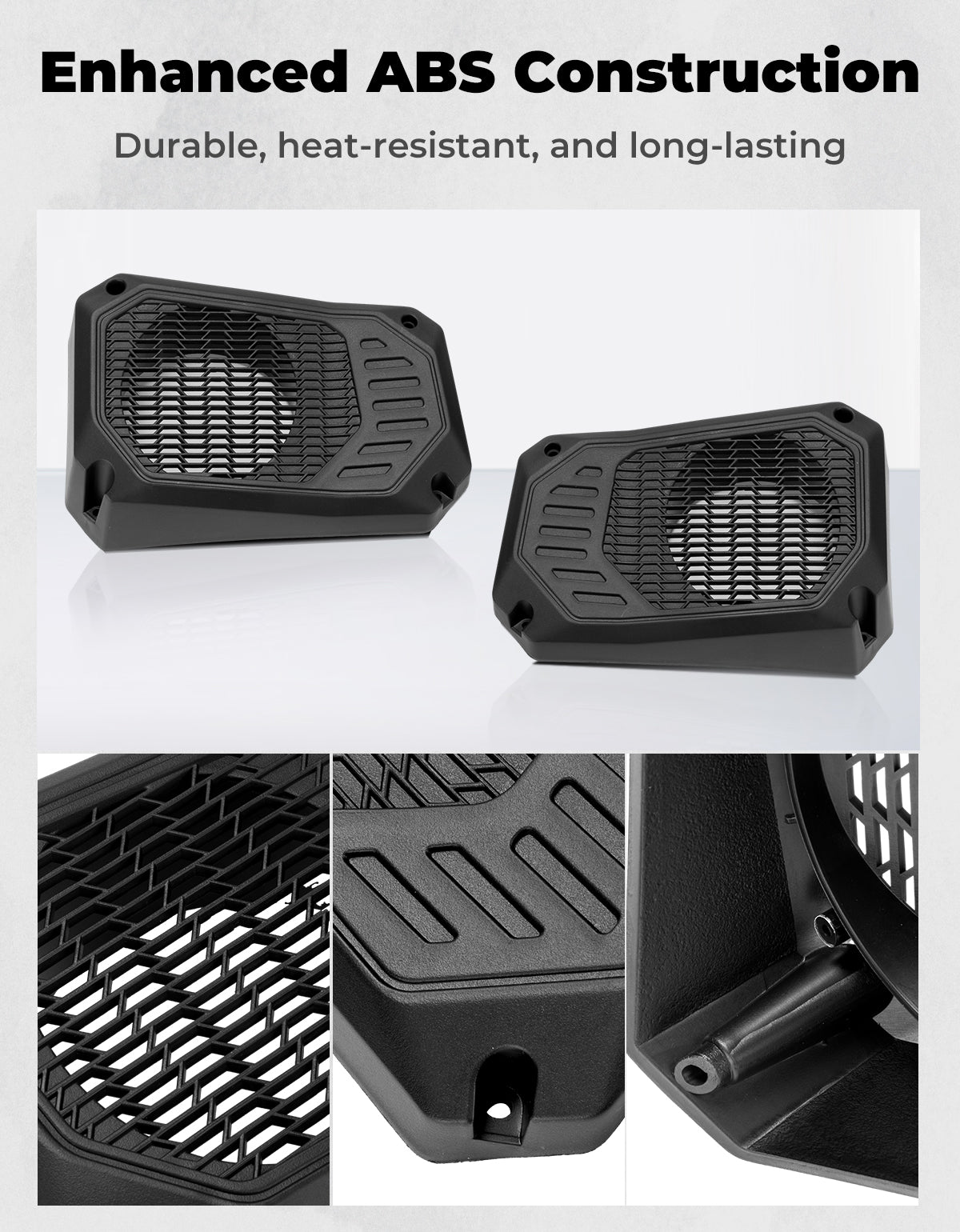 Under Dash Speaker Pods for Polaris Ranger XP 1000/Crew 2018-2025 - Kemimoto