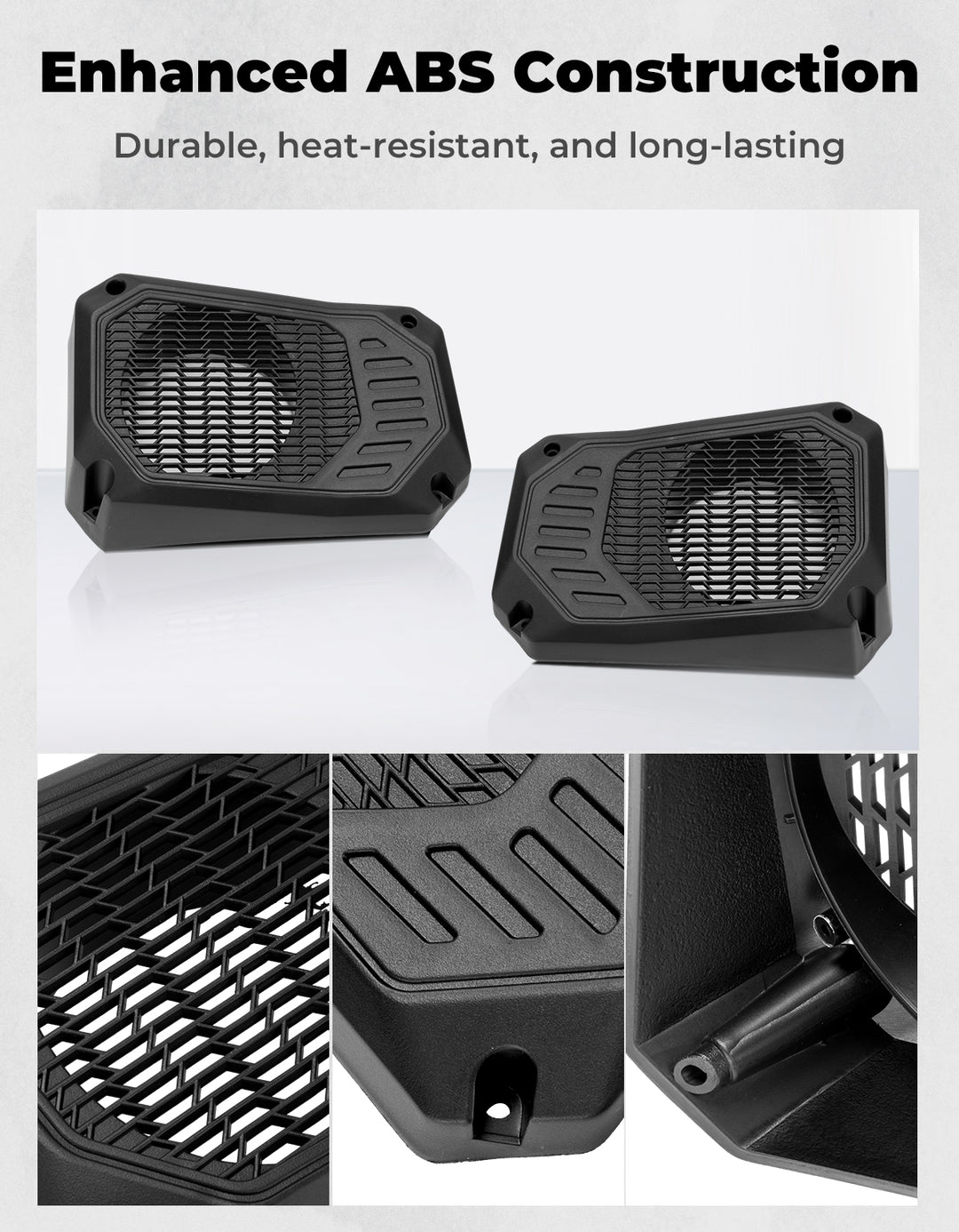 Under Dash Speaker Pods for Polaris Ranger XP 1000/Crew 2018-2025 - Kemimoto