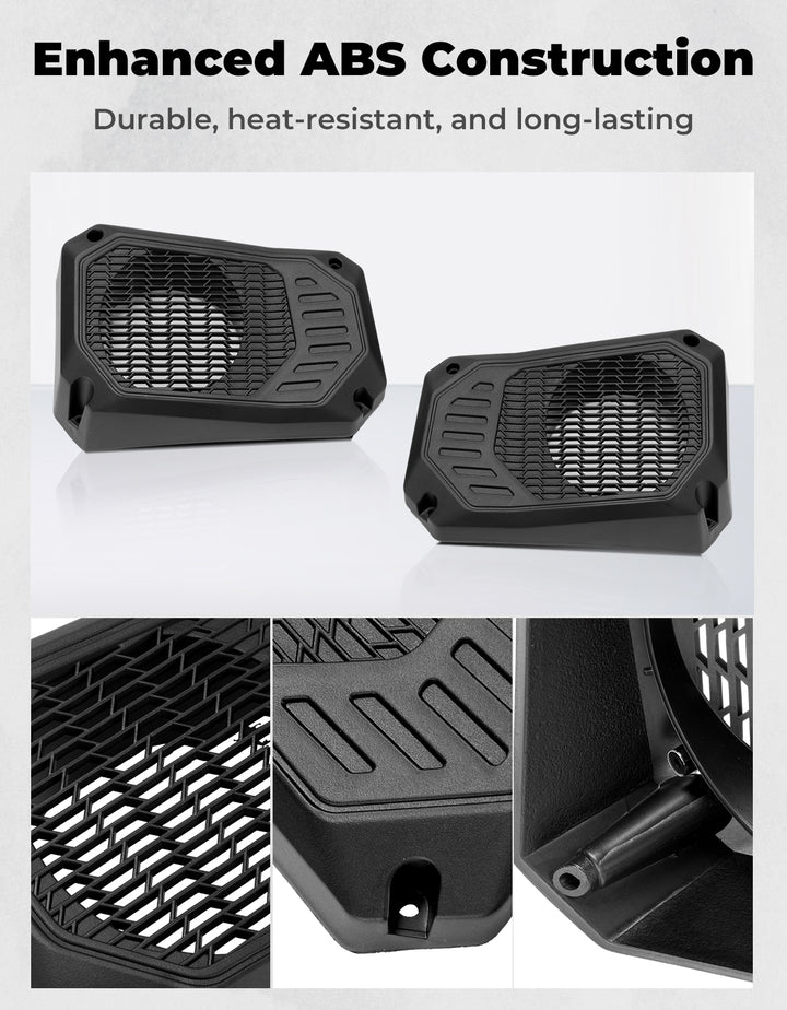 Under Dash Speaker Pods for Polaris Ranger XP 1000/Crew 2018-2025 - Kemimoto