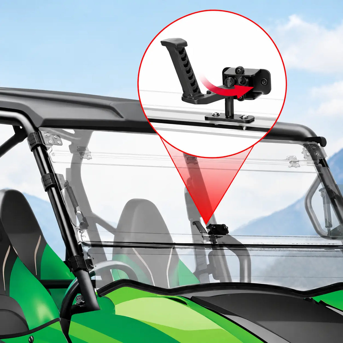 Windshield Coverage That Changes Position