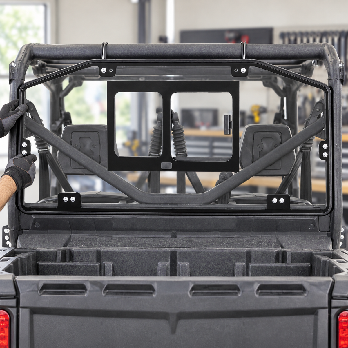 Frame-Matched Windshield Fit — Before Final Alignment: glass and