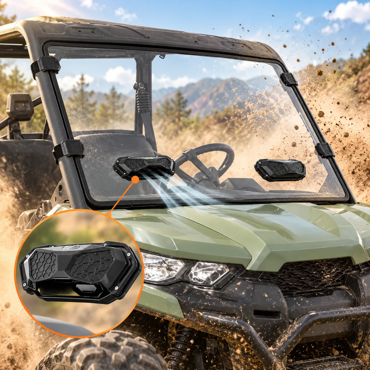 More Control Over Open-Cab Exposure — windshield use on repeated