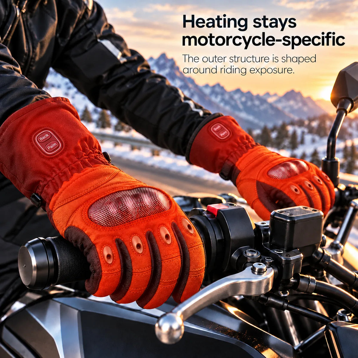 Heating stays motorcycle specific