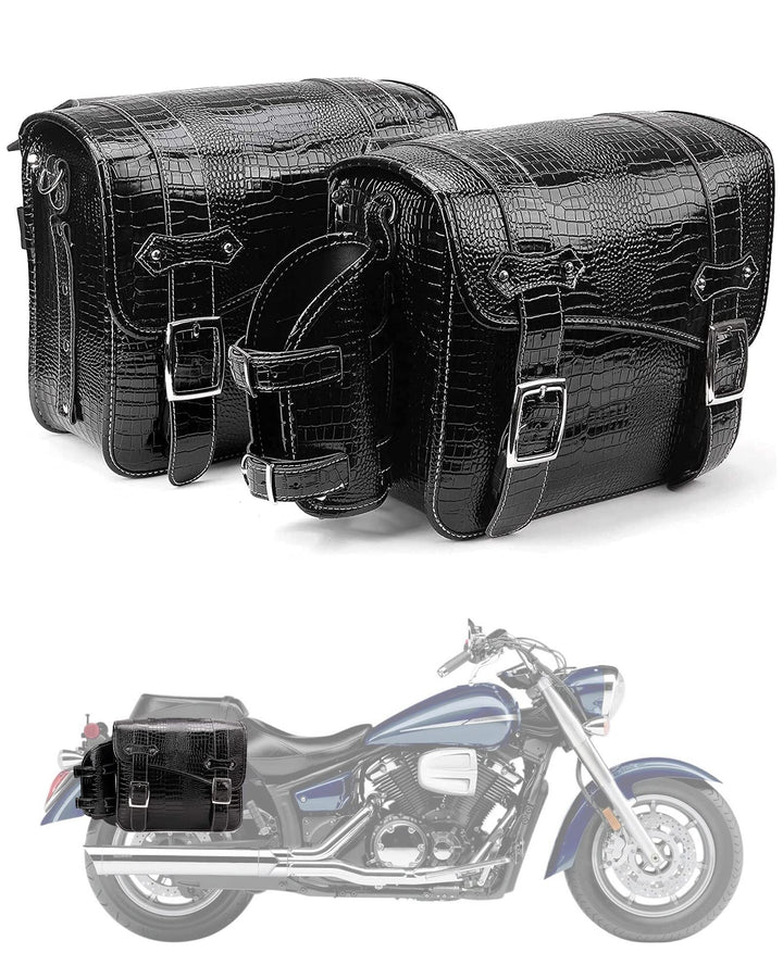 16L Motorcycle Saddlebags with Cup Holder - Kemimoto