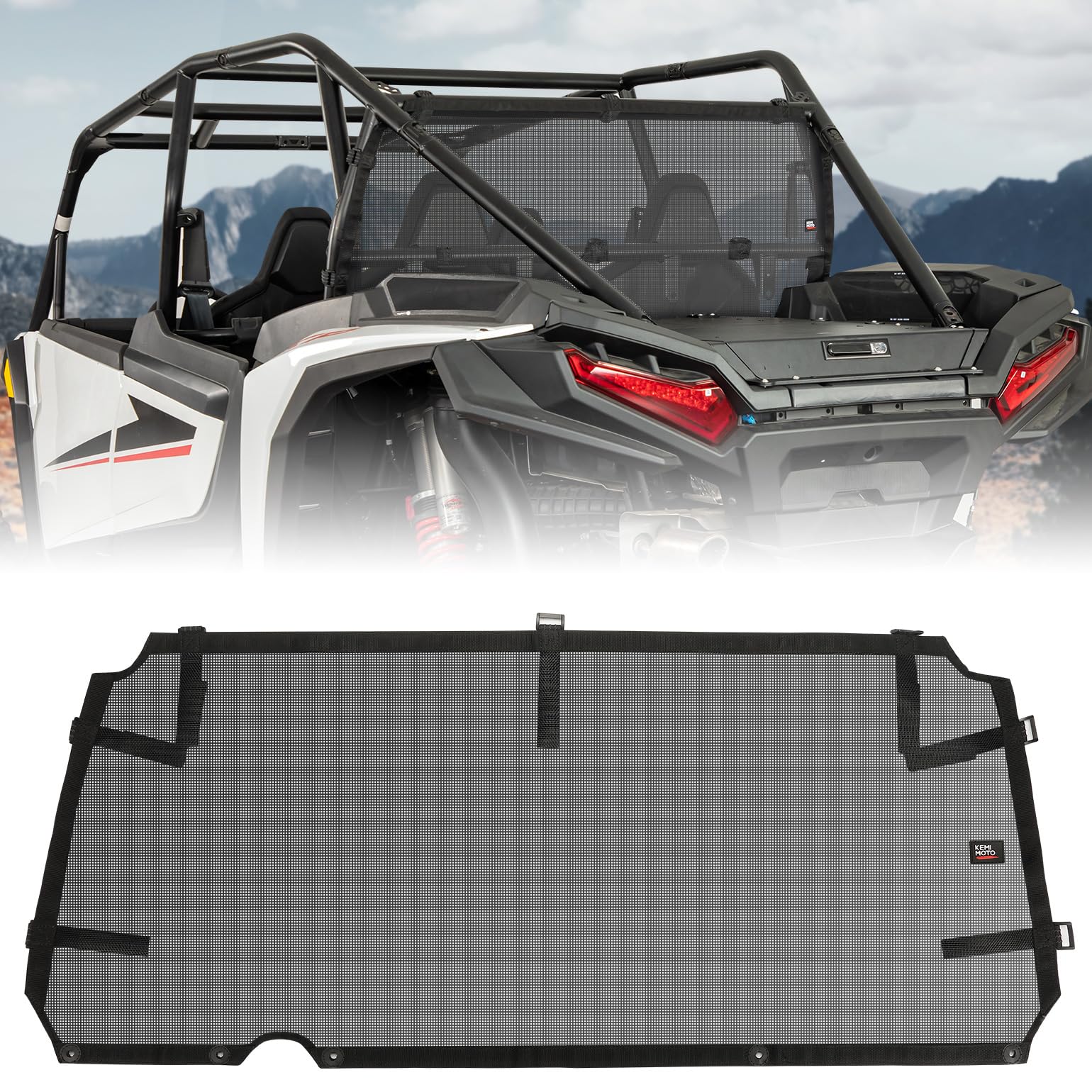 Polaris RZR XP/XP 4 1000 Rear Window Net – Kemimoto