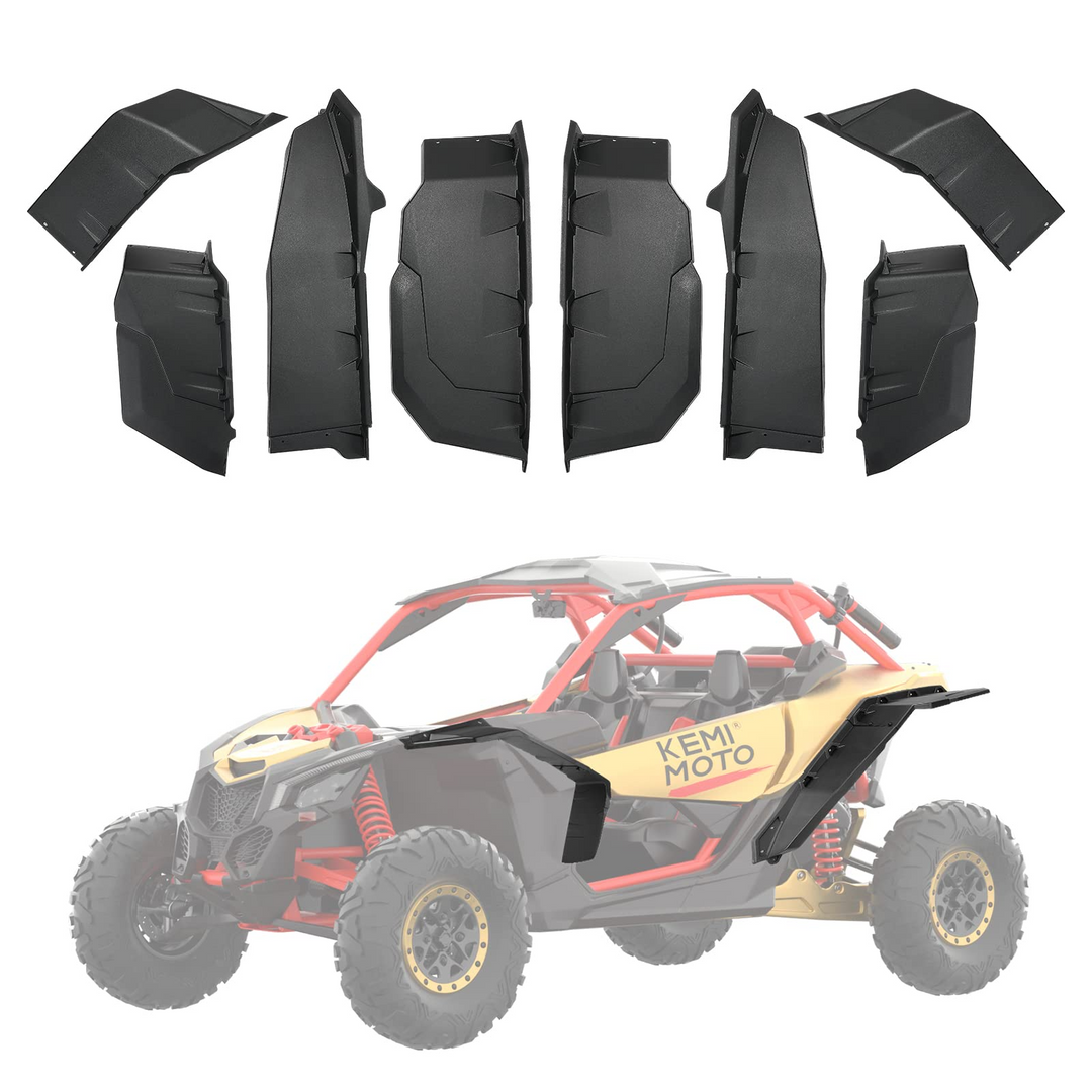 Front Lower Doors & Extended Fender Flares For Can-Am Maverick X3 MAX - Kemimoto