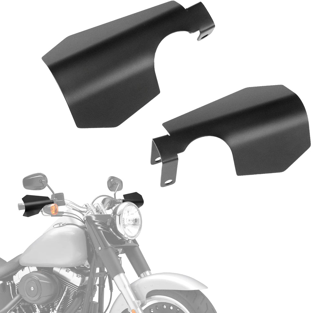 thumbnail image 2 of StarknightMT Motorcycle Handguards Black Coffin Cut Stainless Steel Hand Guards Compatible With 2 of 14