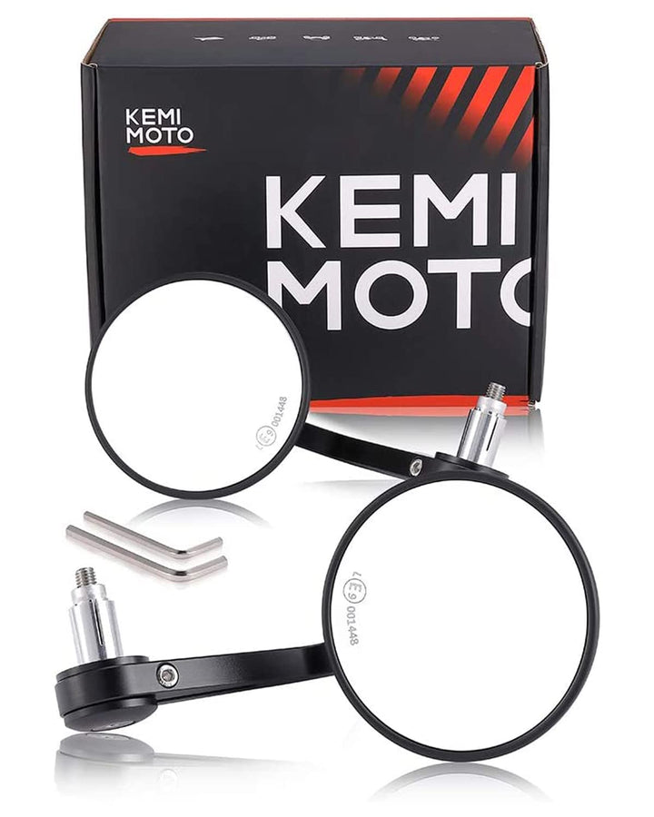 Motorcycle Bar End Mirrors - Kemimoto