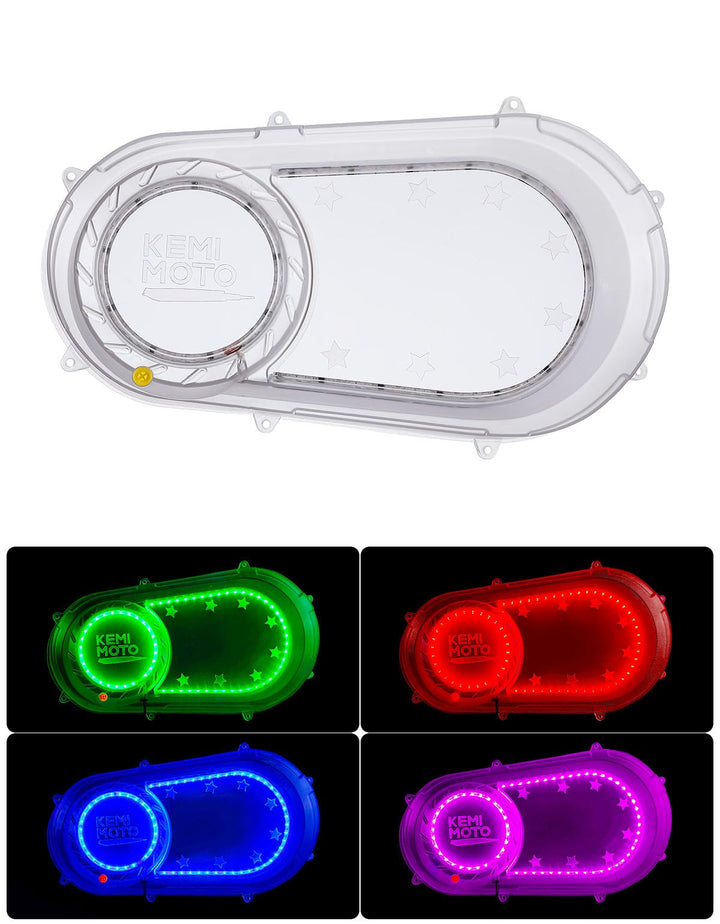 Outer Clutch Cover with RGB Lights for 2017-2021 Polaris RZR Ranger - Kemimoto